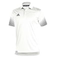 thumbnail image 1 of GM2609 Adidas Sideline 21 Primeblue Polo Shirt White/Team Grey Four L, 1 of 3
