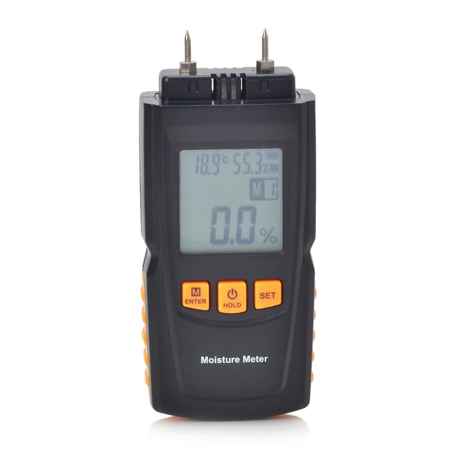 GM620 LCD Display Wood Moisture Meter Adjustable Digital Humidity Timber Damp Detector Temperature Hygrometer Tester ,Wide Applications