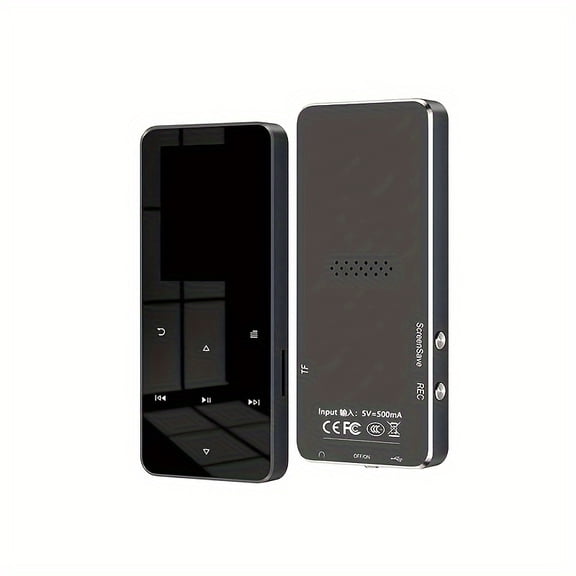 GM9 Portable MP3 Player | Ultra-Thin Metal Music Player with Built-In Speaker | Multicolor Options & Battery/USB Powered | 200mAh Rechargeable Lithium Battery for Students