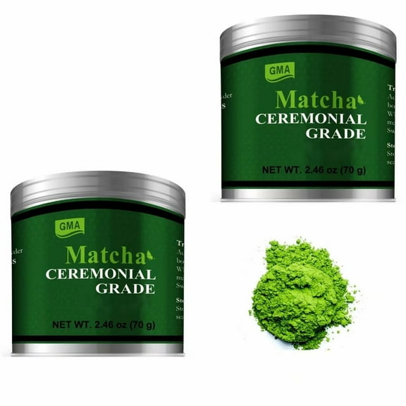 GMA Ceremonial Grade Matcha Green Tea Powder 4.92 oz ceremonial matcha powder, Non GMO, Vegan Friendly, Gluten Free For direct brewing and drinking