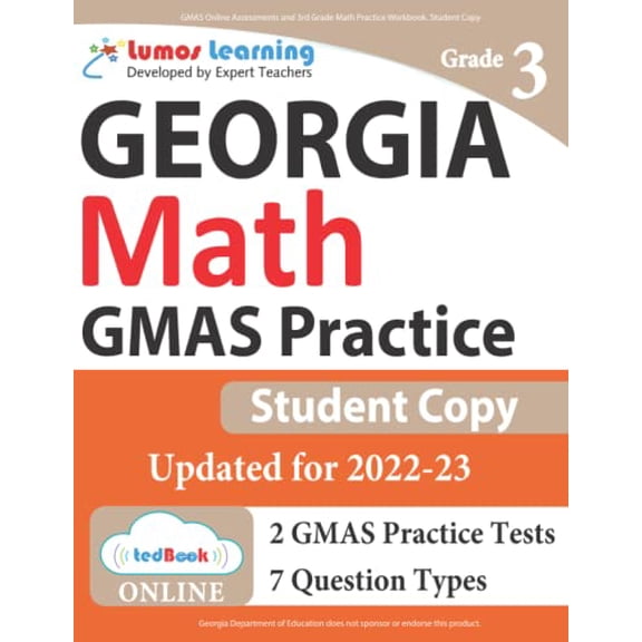 Pre-Owned GMAS Online Assessments and 3rd Grade Math Practice Workbook, Student Copy: GMAS Study Guide Paperback