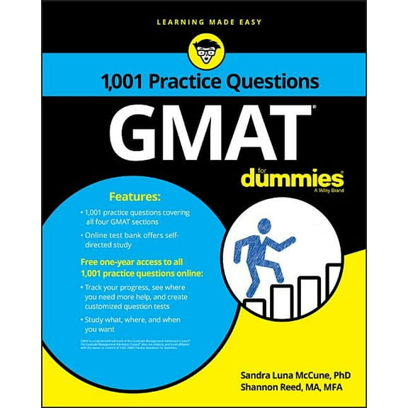 Gmat: 1,001 Practice Questions for Dummies, (Paperback)