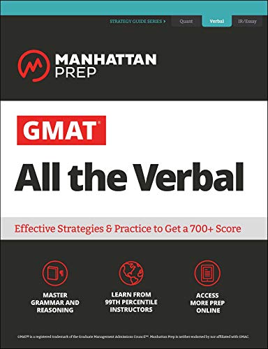 語学+参考書 GMAT All the Verbal: The definitive guide to the verbal section of the GMAT (Manhattan Prep GMAT Prep) Pre-Owned Manhattan Prep GMAT Prep: GMAT All the Verbal : The