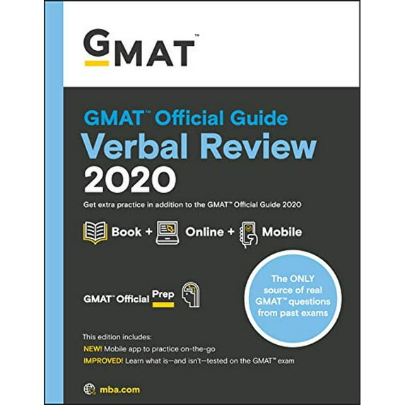 Pre-Owned GMAT Official Guide Verbal Review 2020, 9781119576112, 1119576113, Paperback, 1 edition