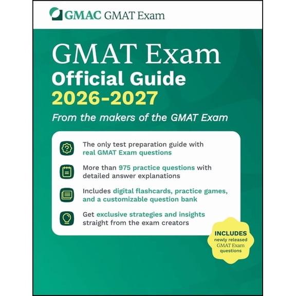 GMAT Official Guide 2026 - 2027: Book + Online Question Bank, (Paperback)