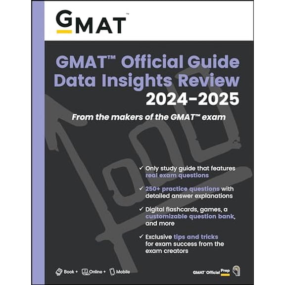 Pre-Owned GMAT Official Guide Data Insights Review 2024-2025: Book + Online Question Bank (Paperback) 1394260091 9781394260096