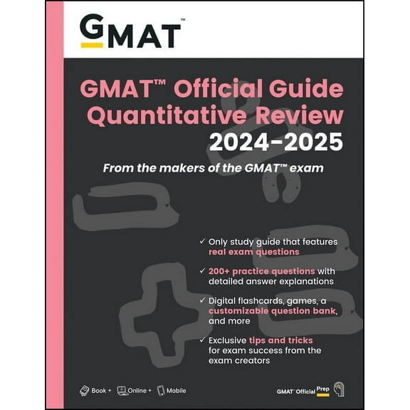 GMAT Official Guide Quantitative Review 2024-2025: Book + Online Question Bank, (Paperback)
