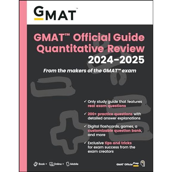 Pre-Owned GMAT Official Guide Quantitative Review 2024-2025: Book + Online Question Bank (Paperback) 1394260032 9781394260034