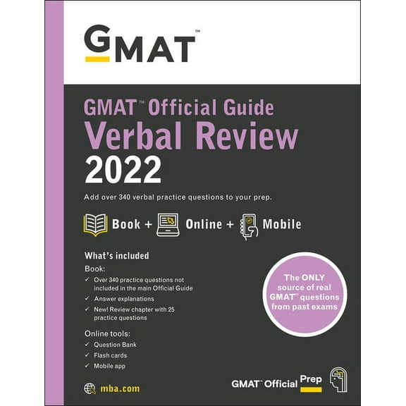 GMAT Official Guide Verbal Review 2022: Book + Online Question Bank (Paperback)