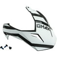 thumbnail image 1 of GMAX GM-11/GM-11S Trapper Replacement Visor/Peak w/Screws Matte Black/Red/White, 1 of 1