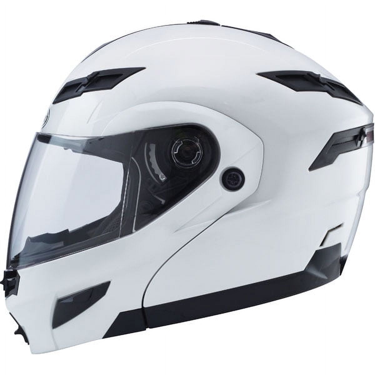 GMAX GM54S Modular Solid Motorcycle Helmet Pearl White 3XL