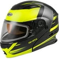 thumbnail image 1 of GMAX MD-01S Helmet - Descendant w/ Dual Lens Shield - Matte Black/Hi-Vis - XL, 1 of 5