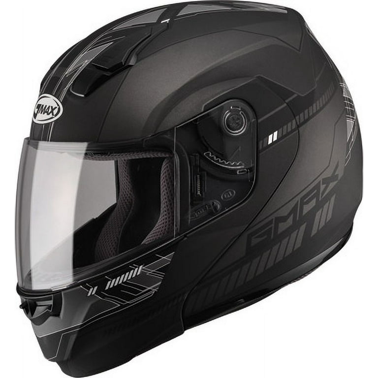 GMAX MD04 Modular Street Helmet Flat Black/Dark Silver XS G1041453