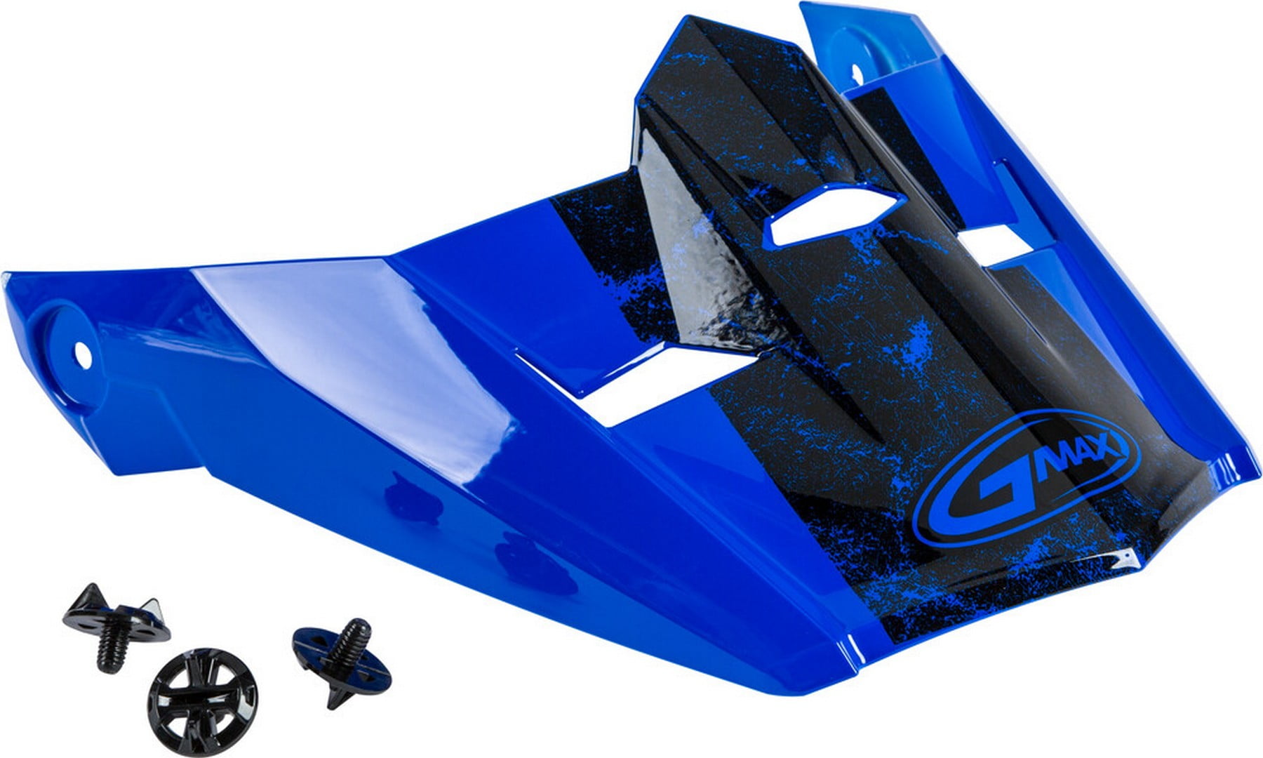 GMAX MX46 Dominant Adult Helmet Visor w/Screws Blue/Black/White XSSM
