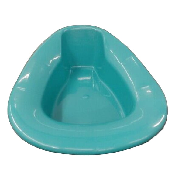 GMAX Stackable Bedpan 15 L x 11.4 W x 2.6 H Front x 4.6 H Back" Plastic Turquoise 1 Each GP21006