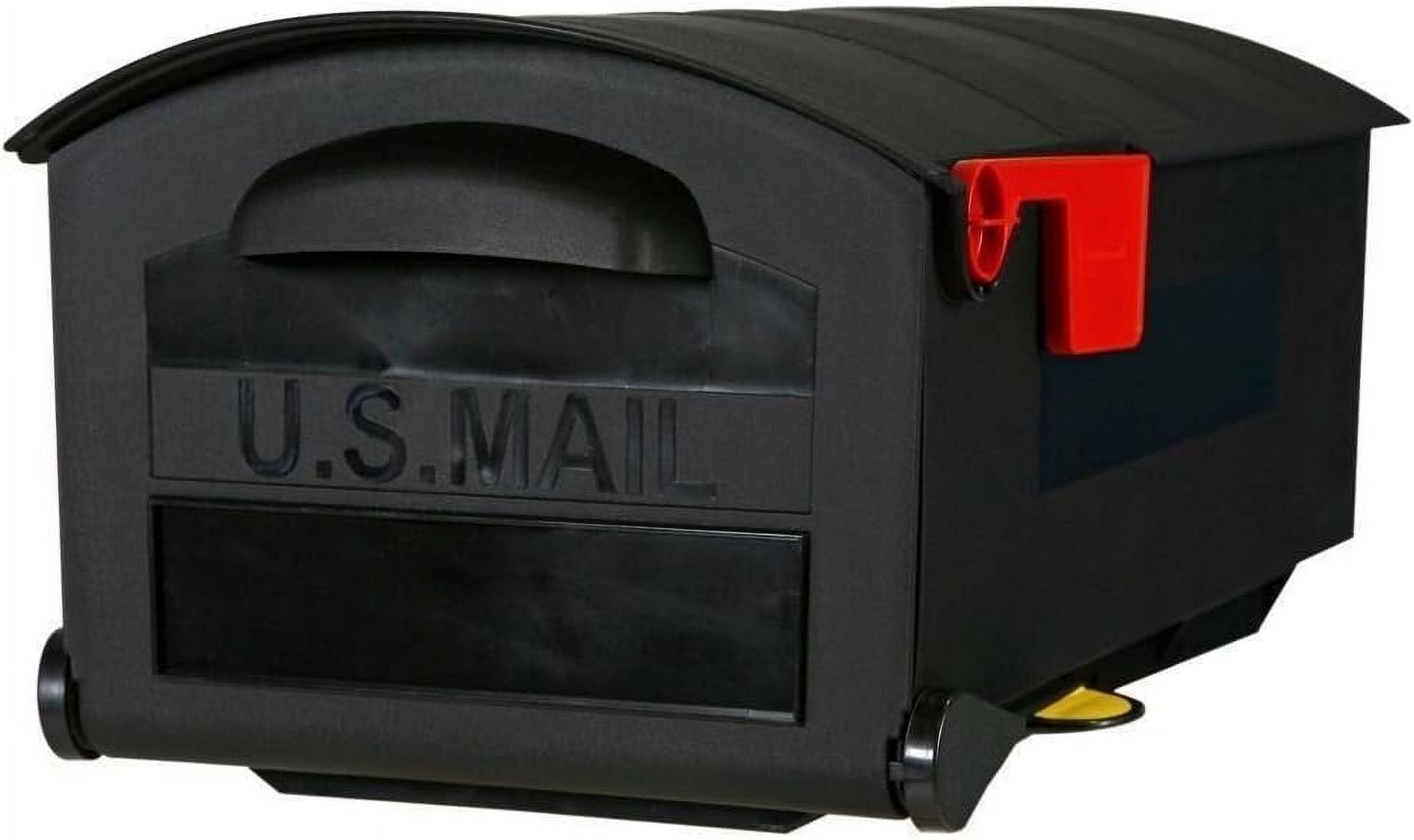 GMB515B01 Medium Black Weather Resistant Rural Mailbox