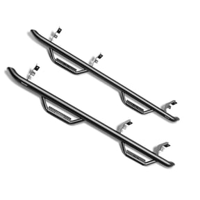 N-Fab Cab Length Gloss Black Nerf Steps Fit 2019-2023 Chevrolet Silverado/GMC Sierra 1500, 2020-2021 2500/3500 (Next Generation) Crew Cab