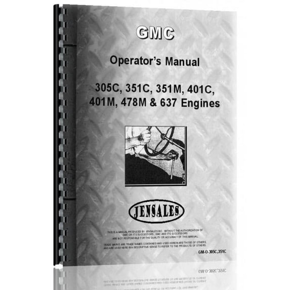 GMC 401M Engine Operators Manual