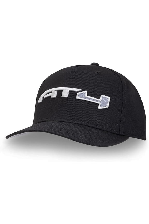 GMC AT4 Topographic Hat - Structured Chino Twill Snapback Cap - Officially Licensed by GM Black