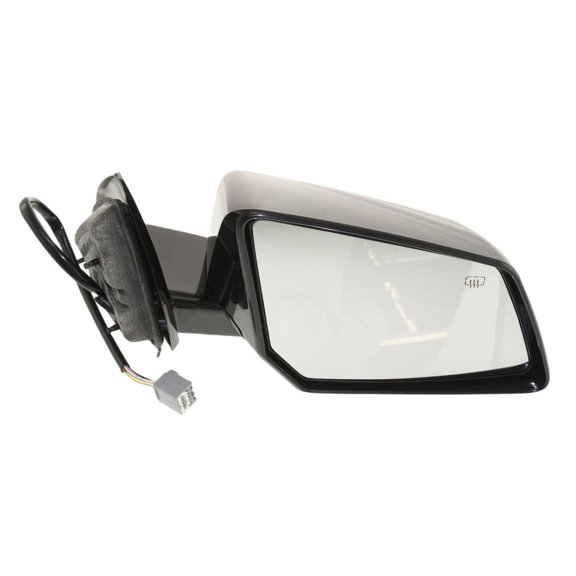 For GMC Acadia 2007 2008 Door Mirror Passenger Side | Power Glass | Heated | Paintable | Manual Folding | Outer Rear View | With Signal Light | Replacement For GM1321364 | 25894450