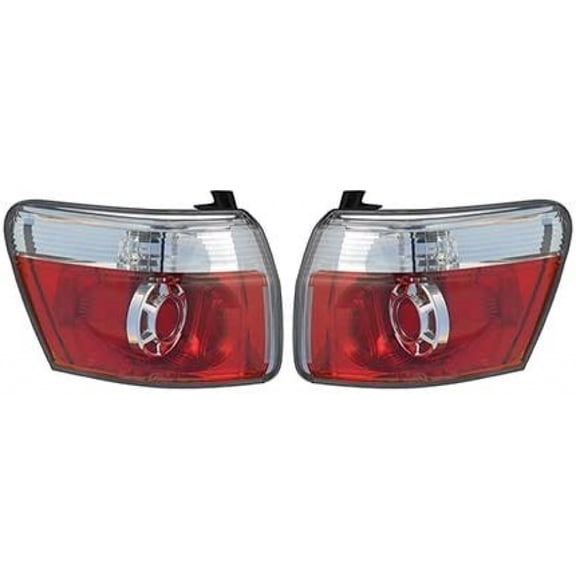 For GMC Acadia/Acadia Limited Tail Light Assembly 2007 08 09 10 11 2012 Driver and Passenger Side Pair LED Outer CAPA Certified GM2800216, GM2801216 | 20912757, 20912756