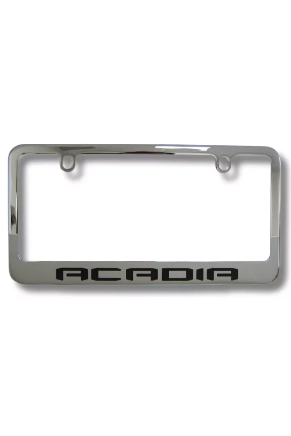 GMC Acadia Logo Solid Brass Chrome License Plate Frame Official Licensed