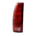 thumbnail image 1 of For GMC C1500/K1500 1990-1998 Tail Light Driver Side | CAPA Certified | Clear & Red Lens | w/ Connector Plate | Chrome Housing | Replacement For GM2800104, GM2800104C | 5977867, 166-02561BL, 1 of 6