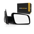 thumbnail image 1 of For GMC C2500 Suburban/K2500 Suburban 1992-1999 Door Mirror Passenger Side | Manual Glass | Non-Heated | Manual Folding | Black | Corner Mount | Non-Towing | Replacement For GM1321140, 1 of 9