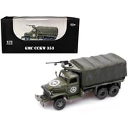 GMC CCKW 353 Truck With Mounted Gun Olive Drab "4734511-S" US Army World War II 1/72 Diecast Model by Legion