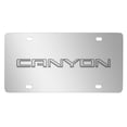 thumbnail image 1 of GMC Canyon 3D Nameplate Mirror Chrome Stainless Steel License Plate, 1 of 5