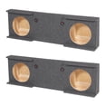 thumbnail image 1 of GMC Chevy Silverado Crew Cab 2007-2013 Underseat 12" Subwoofer Sub Box (2 Pack), 1 of 2