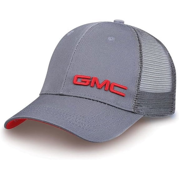 GMC Core Hat - Snapback Cap w/Embroidered 3-D Logo Gray