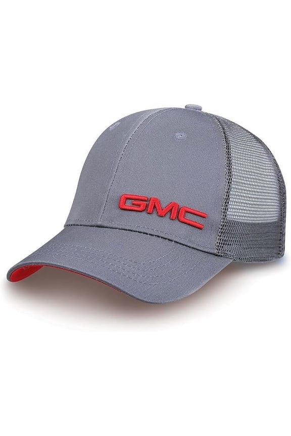 GMC Core Hat - Snapback Cap w/Embroidered 3-D Logo Gray