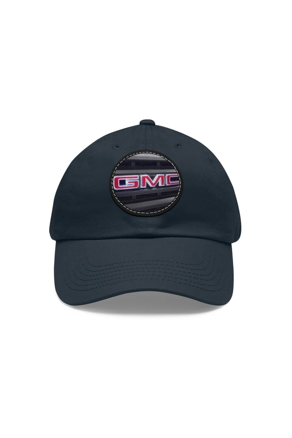 GMC Dad Hat with Leather Patch (Round)