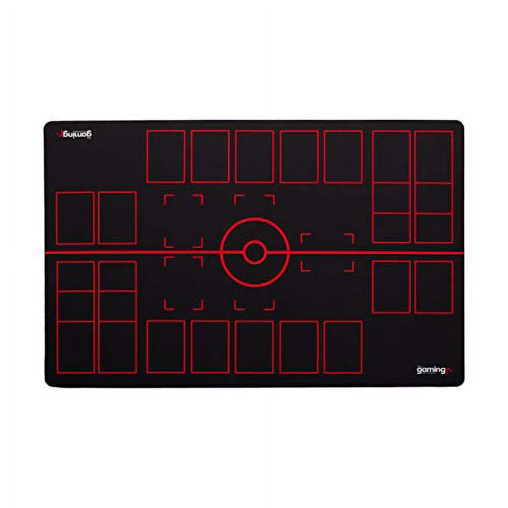 GMC Deluxe XL 2 Player Red & White Gaming Mat Compatible for Pokemon  Trading Card Game Stadium Board Playmat for Compatible Pokemon Trainers 