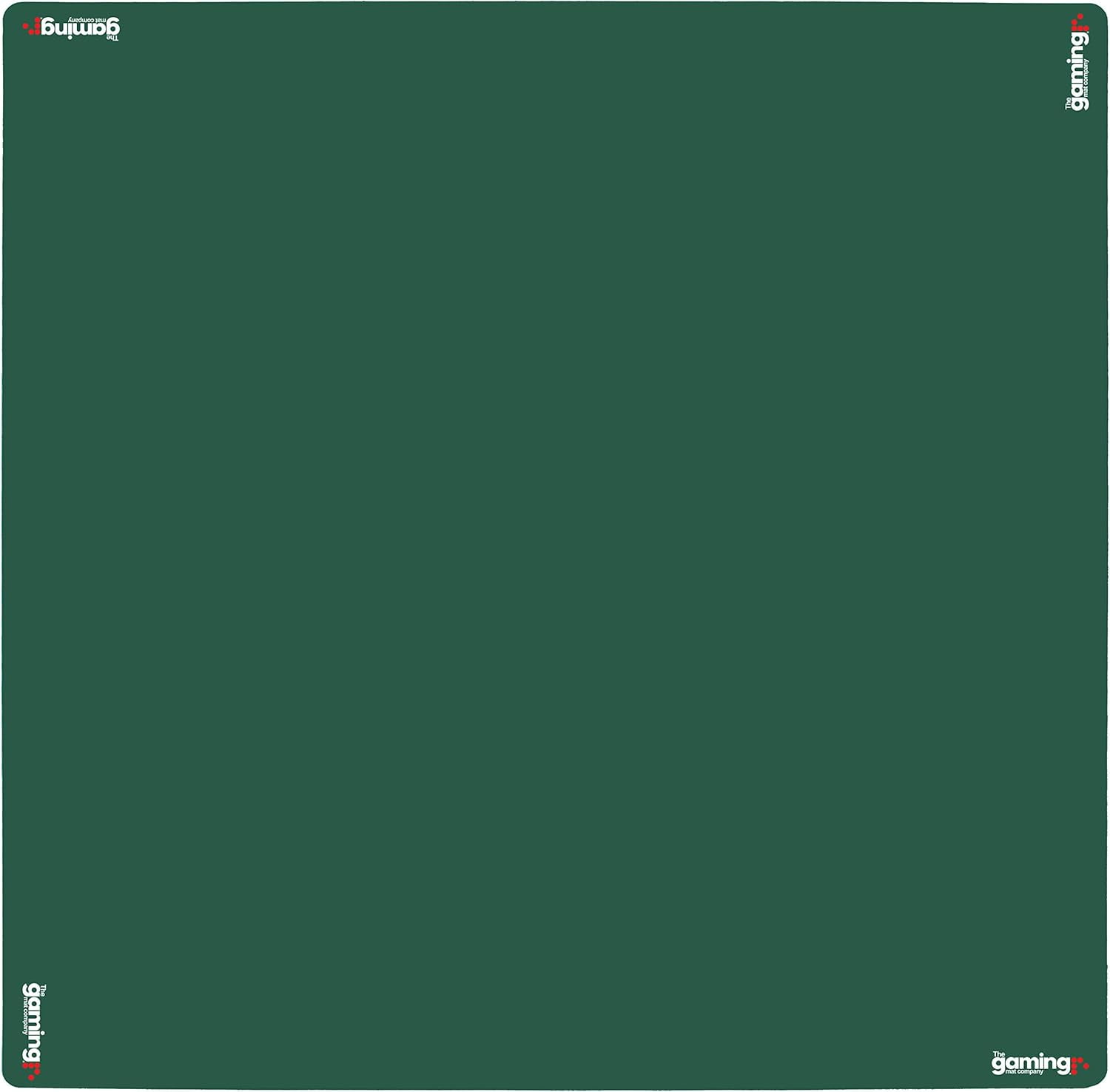 GMC Deluxe Heavyweight Game Mat - Anti Slip Noise Reduction Rubber Playmat - Mahjong, Dominoes & Poker Card Gaming Mat - Waterproof Gaming Tabletop Cover (33 X 33 Inches) - Green