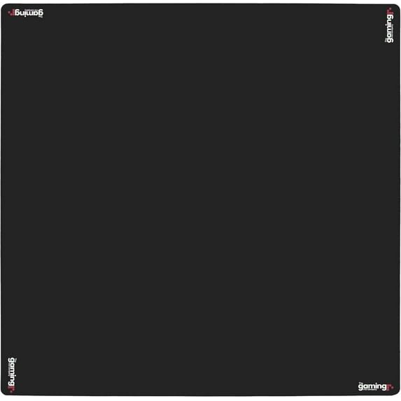 GMC Deluxe Heavyweight Game Mat - Anti Slip Noise Reduction Rubber Playmat - Mahjong, Dominoes & Poker Card Gaming Mat - Waterproof Gaming Tabletop Cover (33 X 33 Inches) - Black