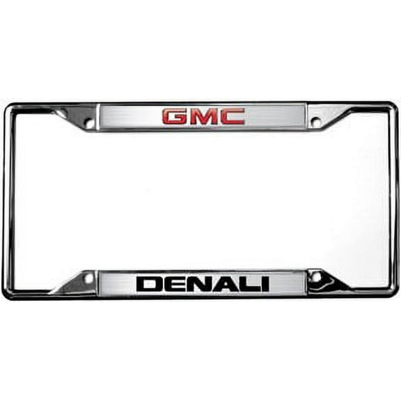 GMC Denali License Plate Frame - Chrome