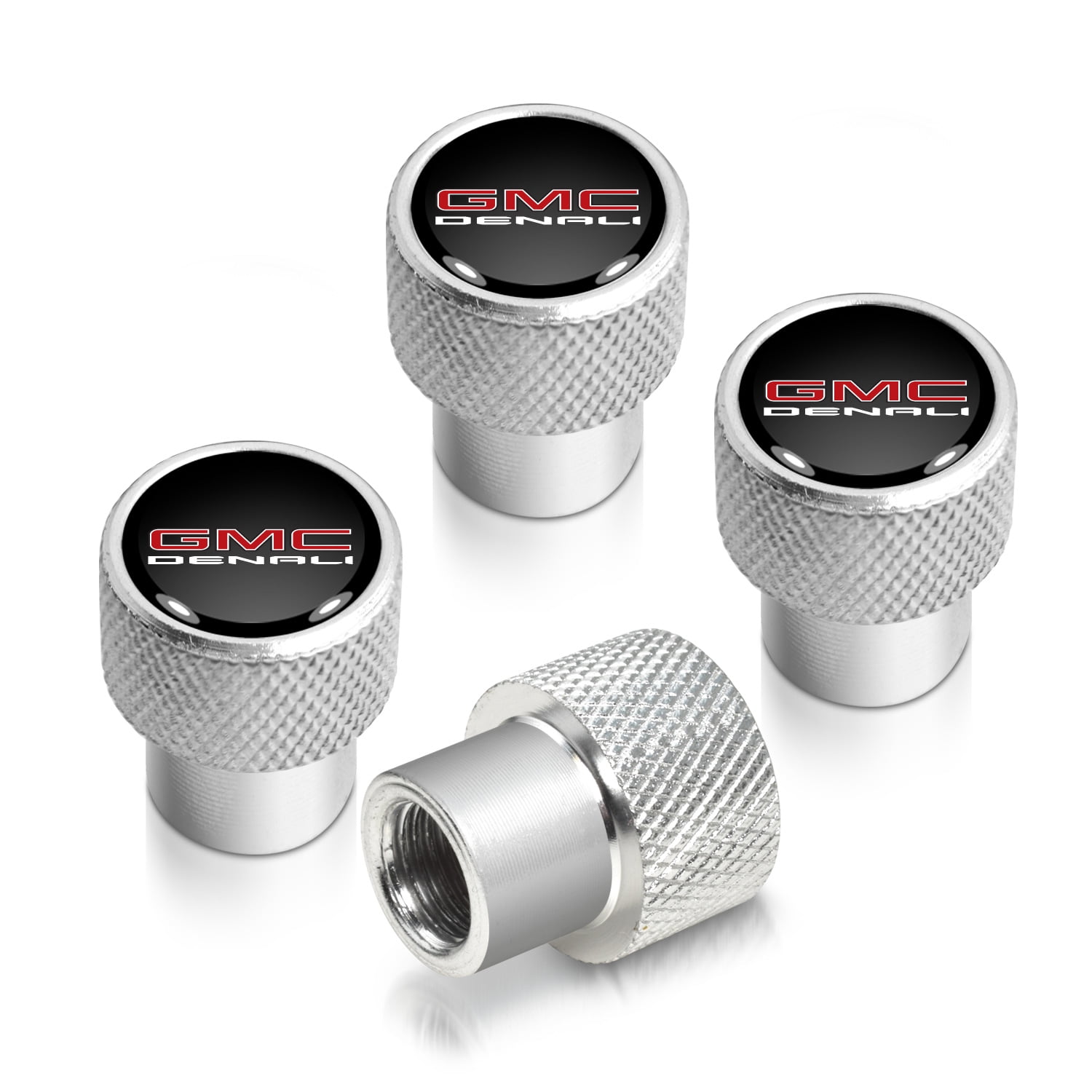 GMC Denali Black Nameplate, Lightweight DiamondCut Aluminum Tire Valve