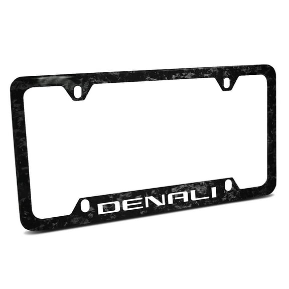 GMC Denali Real Black Forged Carbon Fiber 50 States License Plate Frame