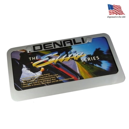 GMC Denali Top License Plate Frame (Chrome)