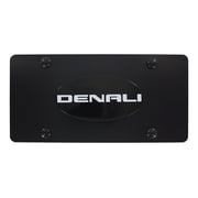 GMC Denali Wordmark Black Finish Decorative Vanity License Plate Cover