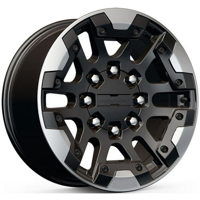Transform Your Hummer Ev: The 14049 Machined Black Rim Reveal - 6s01y7h
