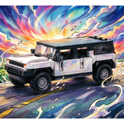 GMC Hummer EV Building Blocks Set, 8-Studded Speed Champions Style Off-Road SUV Model Kit, 464PCS Collectible Electric Truck Construction Toy, Creative Gift for Car Enthusiasts & Kids