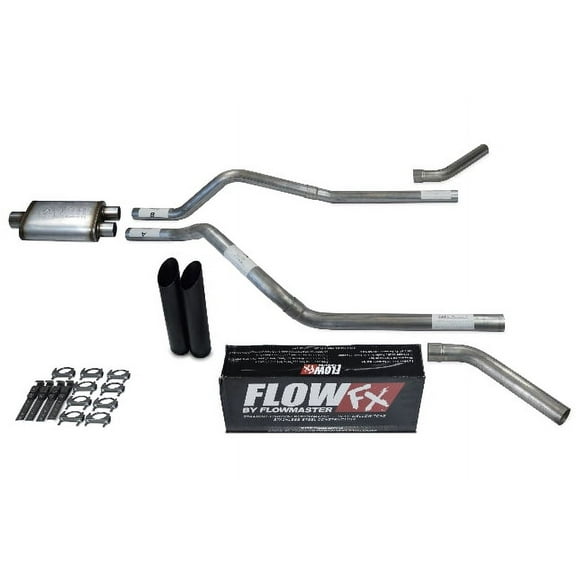 GMC Jimmy 00-04 2.5" Dual Exhaust Kits Flowmaster Flow FX Black Tip Corner