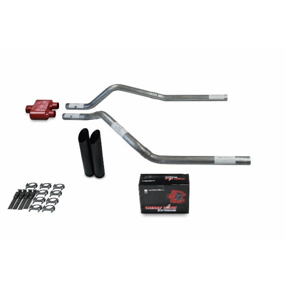 GMC Jimmy 92-94 2.5" Dual Exhaust Kits Cherry Bomb Extreme Black Tips