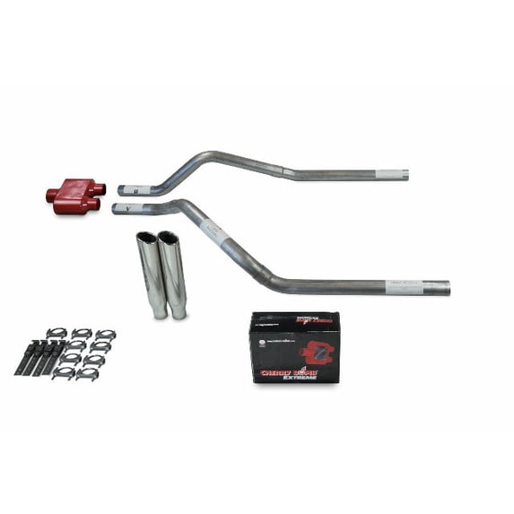GMC Jimmy 92-94 2.5" Dual Exhaust Kits Cherry Bomb Extreme Clamp on Tips