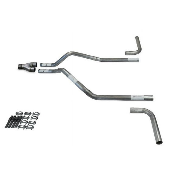GMC Jimmy 92-94 2.5" Dual Exhaust Kits Y pipe Side Exit