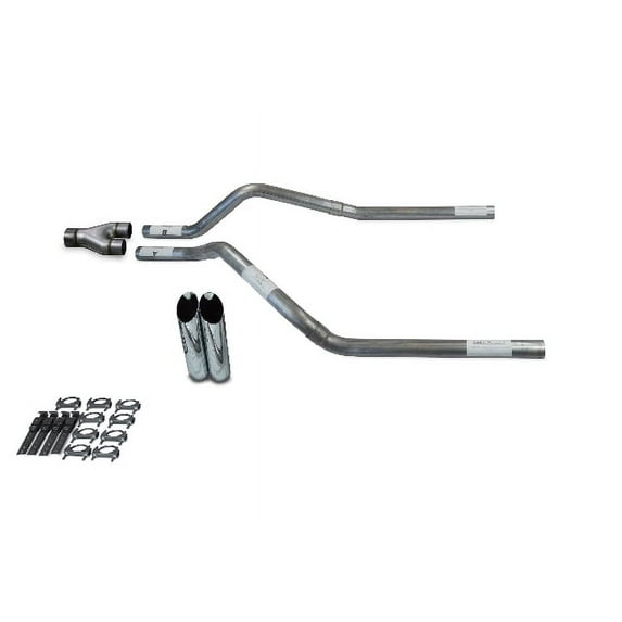 GMC Jimmy 95-99 2.5" Dual Truck Exhaust Kits Y pipe Slash Tips