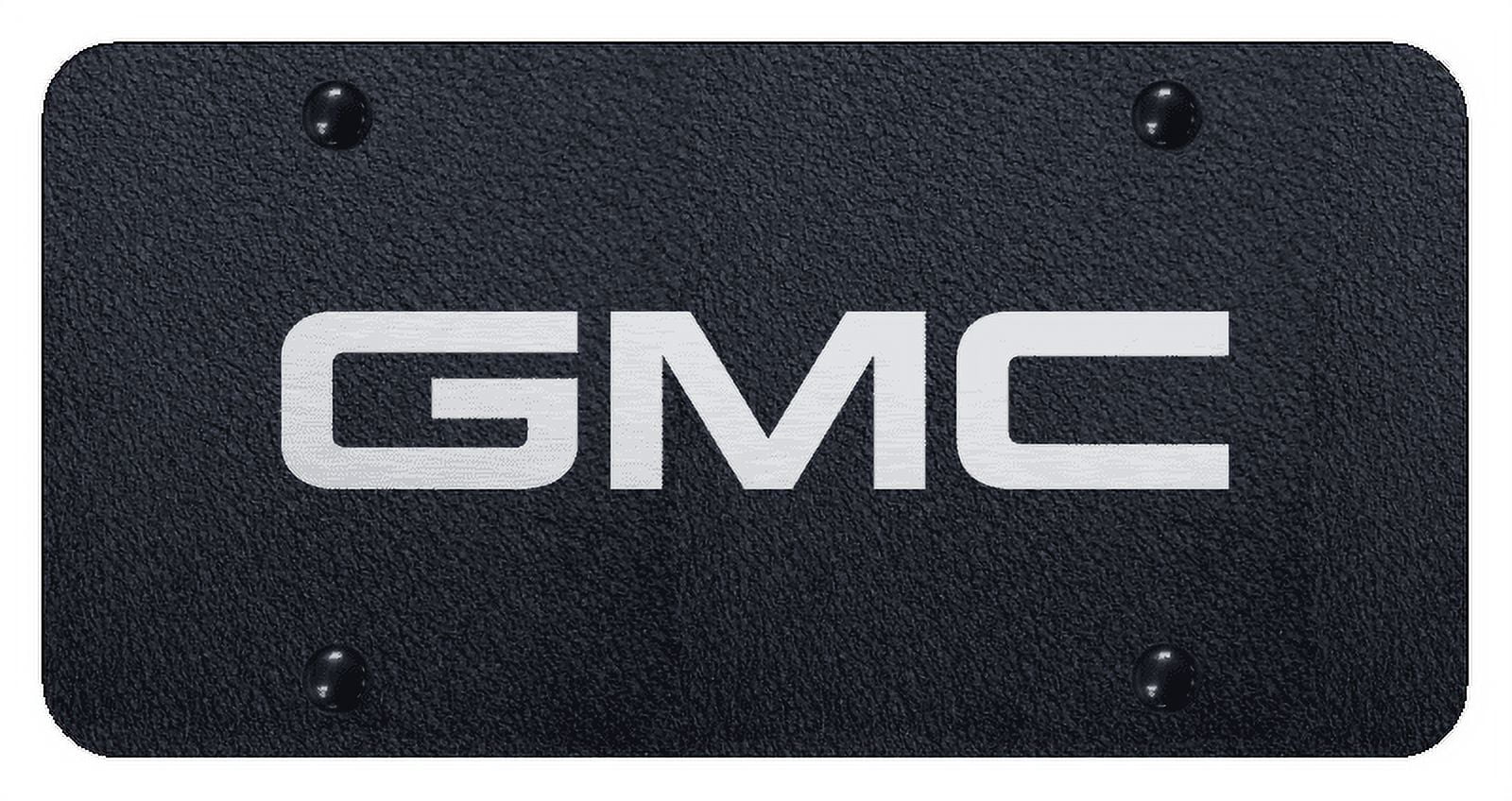 GMC Laser Etched Logo License Plate (Rugged Black) - Walmart.com